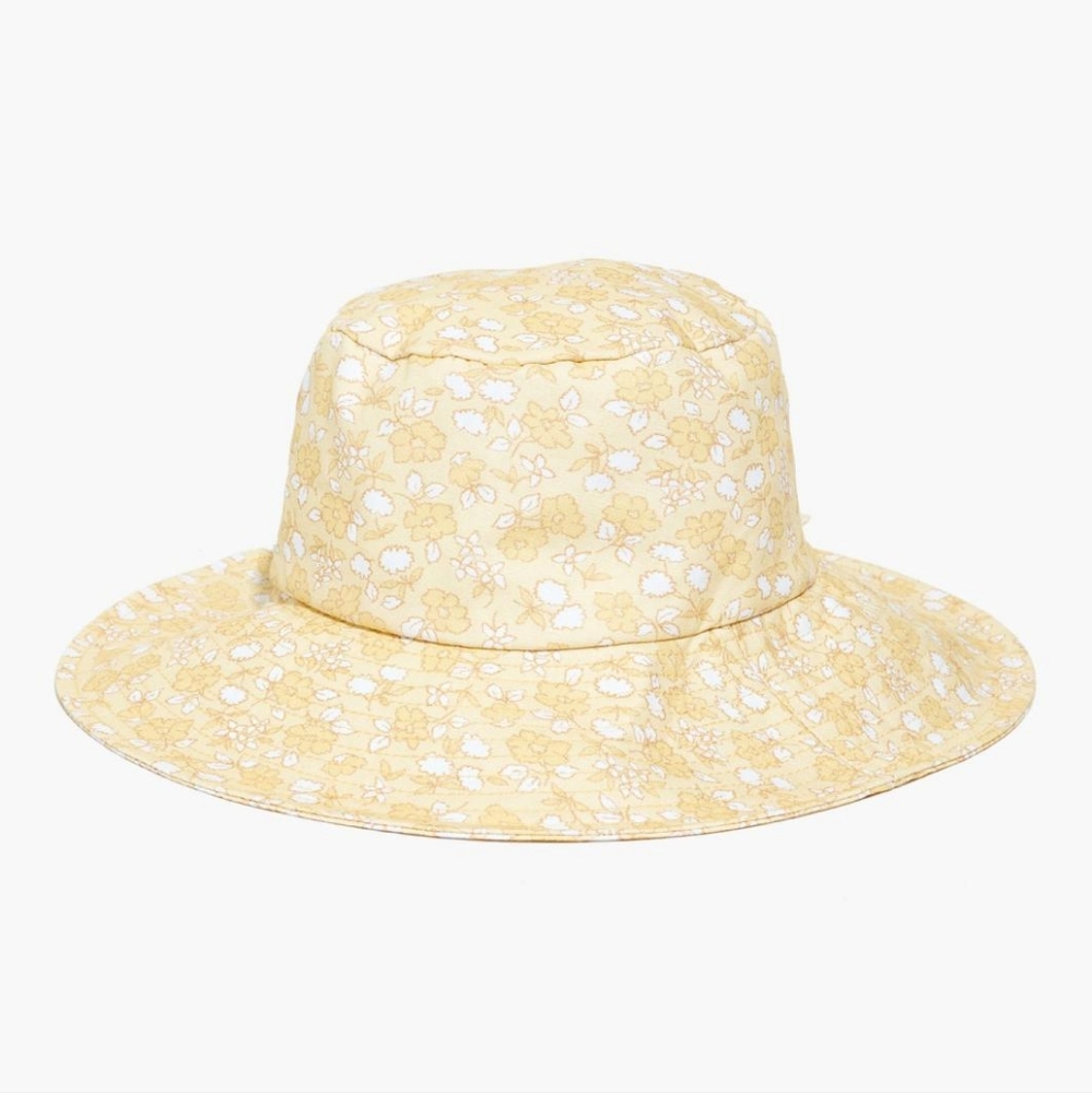 Madewell Linen Packable Sunhat In Pressed Sunflower